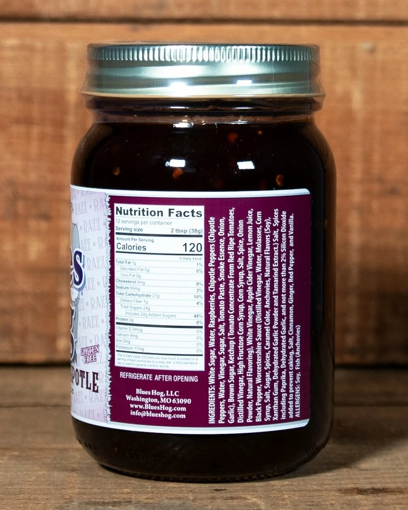 Blues Hog Raspberry Chipotle - Pint Jar 5 Blues Hog Raspberry Chipotle - Pint Jar - Image 3