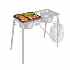 Camp Chef 16-Inch Reversible Cast Iron Grill & Griddle -BBQDIRECT Shop cgg16b ghost