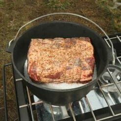 Camp Chef 14-Inch Pre-Seasoned Cast Iron Deluxe Dutch Oven - 12 Quart -BBQDIRECT Shop do14 3