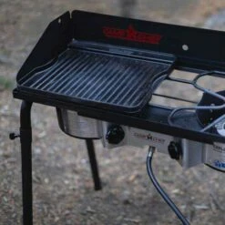 Camp Chef 16-Inch Reversible Cast Iron Grill & Griddle -BBQDIRECT Shop ex60fp lifestyle 6
