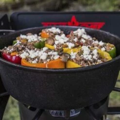 Camp Chef 12-Inch Pre-Seasoned Cast Iron Classic Standard Dutch Oven - 6 Quart -BBQDIRECT Shop ex60lw sdo12 prettyink 23