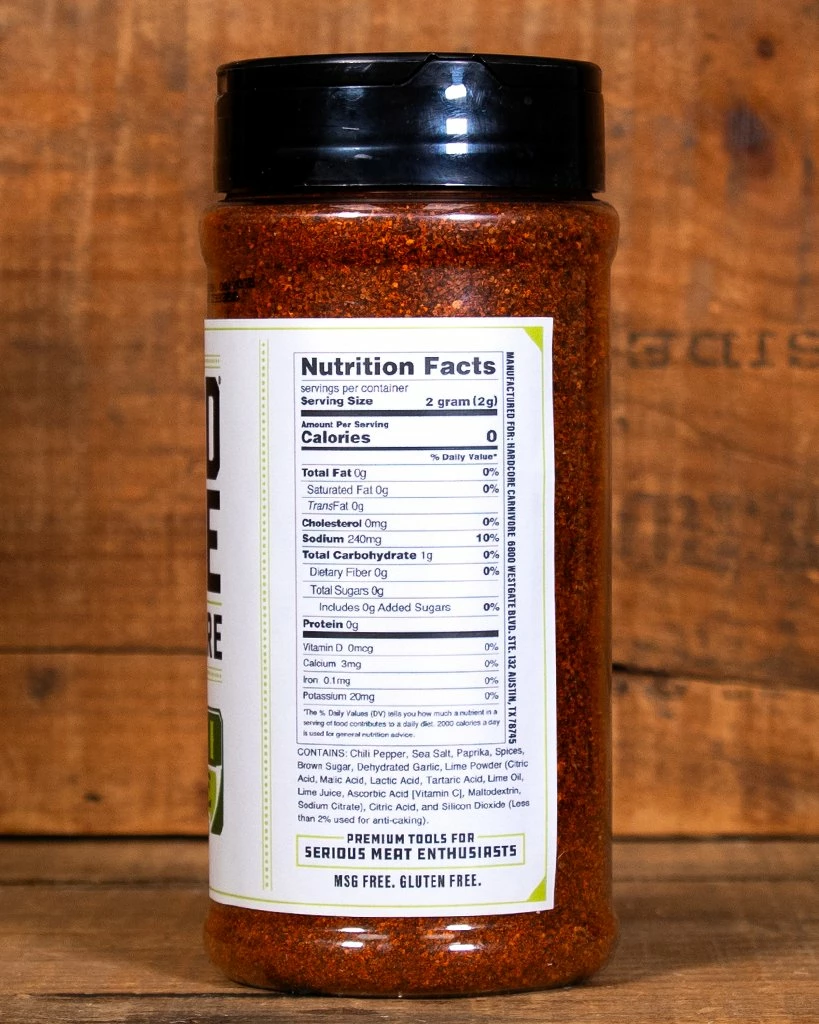 Hardcore Carnivore Chili Lime Seasoning 5 Hardcore Carnivore Chili Lime Seasoning - Image 3