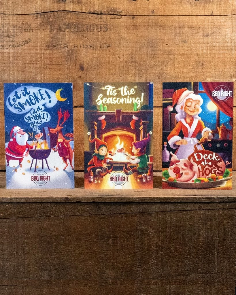 HowToBBQRight BBQ Christmas Card Set 3 HowToBBQRight BBQ Christmas Card Set