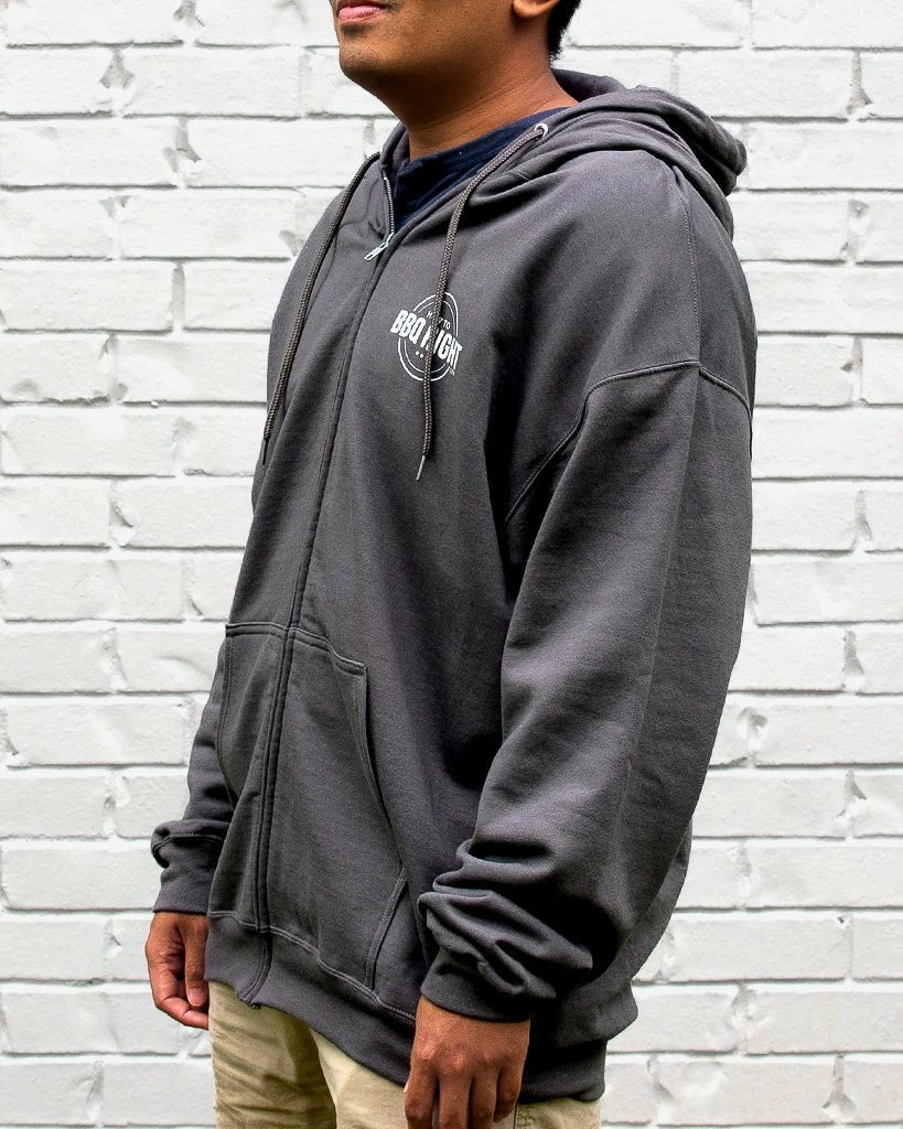 HowToBBQRight Charcoal Full Zip Jacket 7 HowToBBQRight Charcoal Full Zip Jacket - Image 5