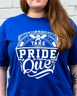 HowToBBQRight "Take Pride In Your 'Que" T-Shirt - Athletic Royal -BBQDIRECT Shop howtobbqright take pride in your que t shirt athletic royal 350670