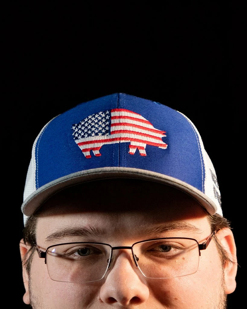 Killer Hogs Blue American Hog Hat 5 Killer Hogs Blue American Hog Hat - Image 3