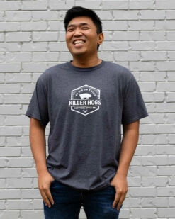 Killer Hogs T-Shirt - Grey 9 Killer Hogs T-Shirt - Grey -BBQDIRECT Shop killer hogs t shirt grey 176695