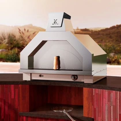 Hestan Campania 33-Inch Stainless Steel Built-In/Countertop Propane Gas Outdoor Pizza Oven 6 Hestan Campania 33-Inch Stainless Steel Built-In/Countertop Propane Gas Outdoor Pizza Oven - Image 4