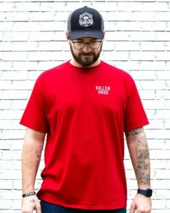 Southern Style BBQ Red T-Shirt And Killer Hogs Black Hat