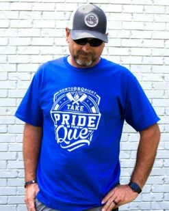 Take Pride Blue T-Shirt And H2Q Grey Hat